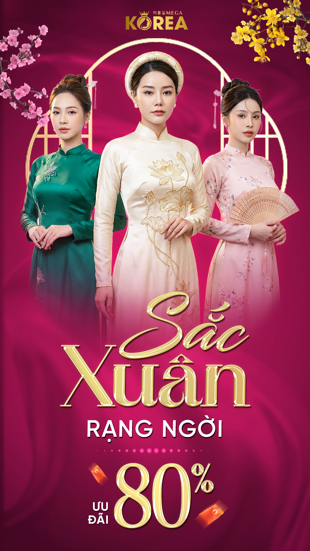 Mega Korea - Sắc Xuân Rạng Ngời - Ưu đãi 80%